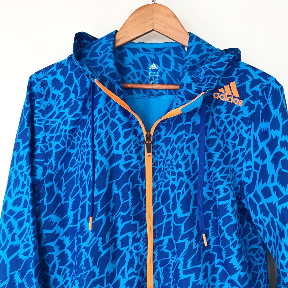 Adidas Ultimate Blue Graphic Woven Wind Jacket